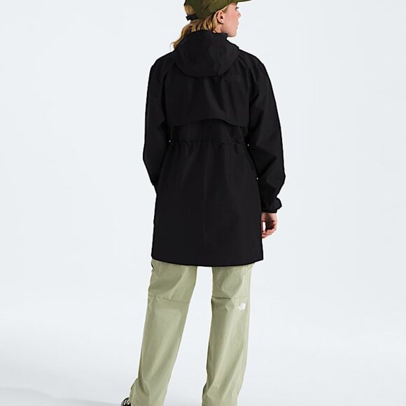 North Face Women’s Daybreak Mid Rain Parka - Black - Picture 4 of 7